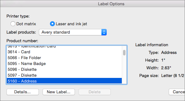 delete blank label cells in word for mac 2011